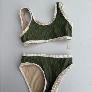 Zulu & Zephyr Olive and Cream Bikini